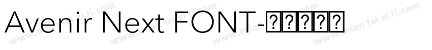 Avenir Next FONT字体转换